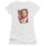 Dexter Juniors T-Shirt Splatter Photo White Tee - Yoga Clothing for You