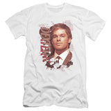 Dexter Premium Canvas T-Shirt Splatter Photo White Tee - Yoga Clothing for You