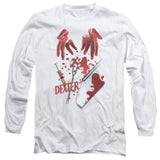 Dexter Long Sleeve T-Shirt Tools White Tee - Yoga Clothing for You