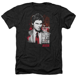Dexter Heather T-Shirt Boy Next Door Black Tee - Yoga Clothing for You