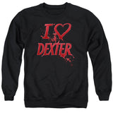 Dexter Sweatshirt I Love Dexter Black Pullover - Yoga Clothing for You
