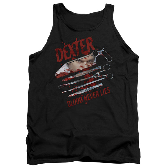 Dexter Tanktop Blood Never Lies Black Tank - Yoga Clothing for You