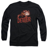 Dexter Long Sleeve T-Shirt Drawing Black Tee - Yoga Clothing for You