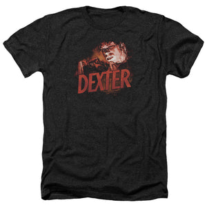 Dexter Heather T-Shirt Drawing Black Tee - Yoga Clothing for You