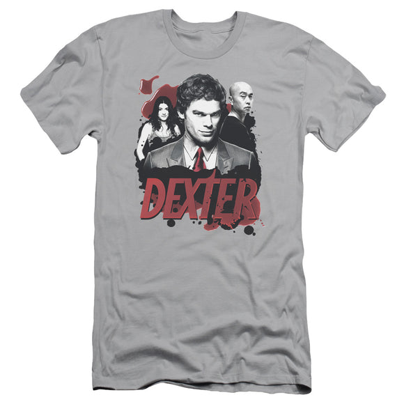 Dexter Slim Fit T-Shirt Bloody Trio Silver Tee - Yoga Clothing for You