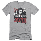 Dexter Slim Fit T-Shirt Bloody Trio Silver Tee - Yoga Clothing for You