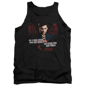 Dexter Tanktop Good or Bad Person Black Tank - Yoga Clothing for You