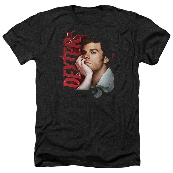 Dexter Heather T-Shirt Poster Photo Black Tee - Yoga Clothing for You