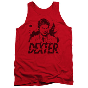 Dexter Tanktop Dexter Blood Splatter Portrait Red Tank - Yoga Clothing for You