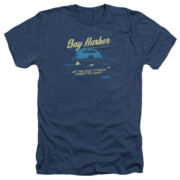 Dexter Heather T-Shirt Bay Harbor Navy Tee - Yoga Clothing for You