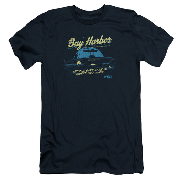 Dexter Slim Fit T-Shirt Bay Harbor Navy Tee - Yoga Clothing for You