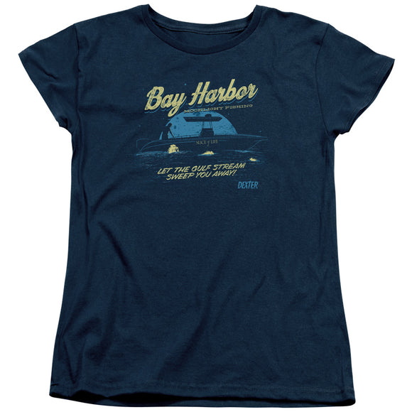 Dexter Womens T-Shirt Bay Harbor Navy Tee - Yoga Clothing for You
