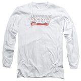 Dexter Long Sleeve T-Shirt Sheets of Plastic White Tee - Yoga Clothing for You