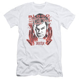 Dexter Slim Fit T-Shirt Blood White Tee - Yoga Clothing for You