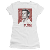 Dexter Juniors T-Shirt Poster White Tee - Yoga Clothing for You