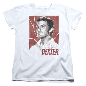 Dexter Womens T-Shirt Poster White Tee - Yoga Clothing for You