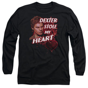 Dexter Long Sleeve T-Shirt Dexter Stole My Heart Black Tee - Yoga Clothing for You