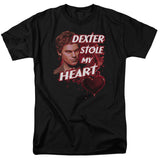 Dexter T-Shirt Dexter Stole My Heart Black Tee - Yoga Clothing for You