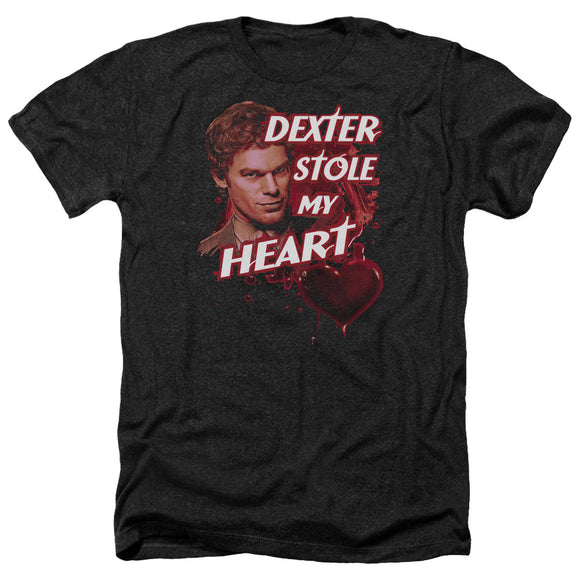 Dexter Heather T-Shirt Dexter Stole My Heart Black Tee - Yoga Clothing for You