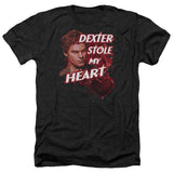 Dexter Heather T-Shirt Dexter Stole My Heart Black Tee - Yoga Clothing for You