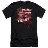 Dexter Slim Fit T-Shirt Dexter Stole My Heart Black Tee - Yoga Clothing for You