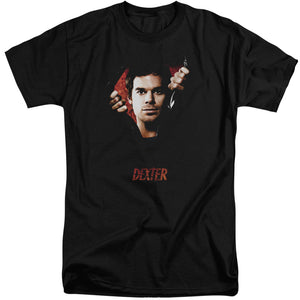 Dexter Tall T-Shirt Portrait Black Tee - Yoga Clothing for You