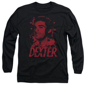 Dexter Long Sleeve T-Shirt Blood Splatter Black Tee - Yoga Clothing for You
