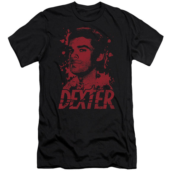 Dexter Slim Fit T-Shirt Blood Splatter Black Tee - Yoga Clothing for You