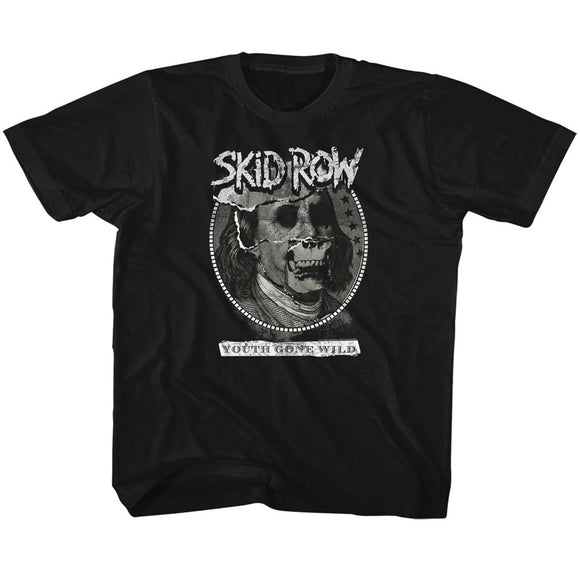 Skid Row Toddler T-Shirt Youth Gone Wild Dead Benji Black Tee - Yoga Clothing for You