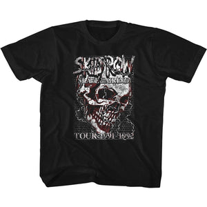 Skid Row Kids T-Shirt Slave to the Grind Tour Black Tee - Yoga Clothing for You