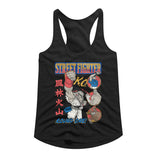Street Fighter Ladies Racerback Tanktop Round One Fight Tank - Yoga Clothing for You
