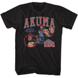 Street Fighter Akuma In Action Black Tall T-shirt - Yoga Clothing for You