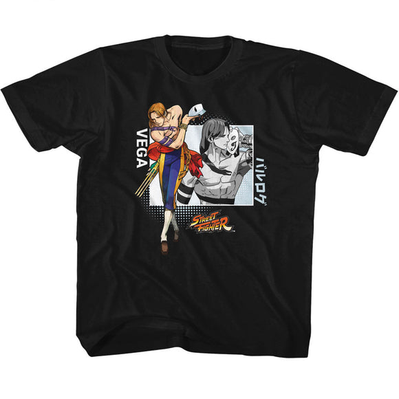 Street Fighter Kids T-Shirt Vega Photos Tee - Yoga Clothing for You