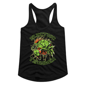 Street Fighter Ladies Racerback Tanktop Electric Thunder Tank - Yoga Clothing for You