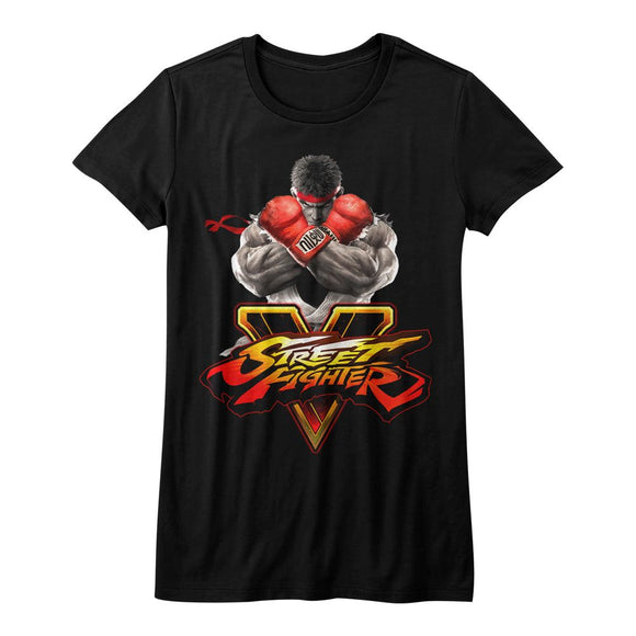 Street Fighter V Juniors T-Shirt Ryu Tee - Yoga Clothing for You