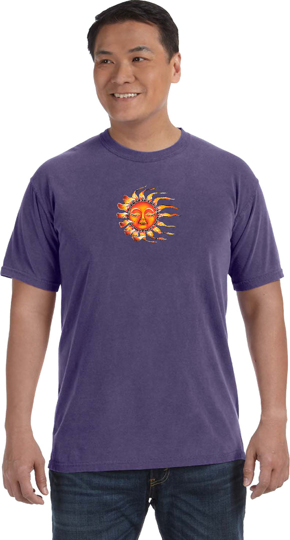 Sleeping Sun Pigment Dye Yoga Tee Shirt - Yoga Clothing for You