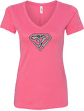 Super OM Ideal V-neck Yoga Tee Shirt - Yoga Clothing for You