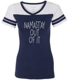 Womens "Namast'ay Out of It" Sporty Yoga Tee - Yoga Clothing for You
