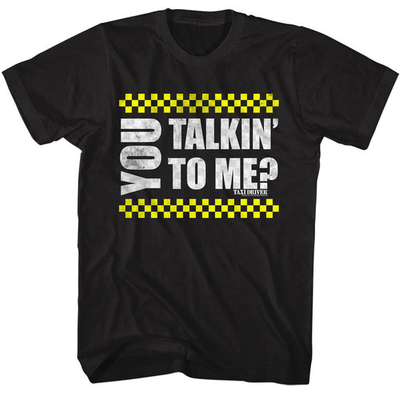 Taxi Driver T-Shirt You Talking To Me Black Tee - Yoga Clothing for You