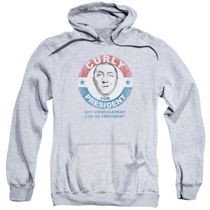 Three Stooges Hoodie Curly Knucklehead President Heather Hoody - Yoga Clothing for You