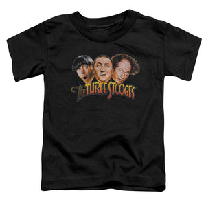 Three Stooges Toddler T-Shirt Logo Black Tee - Yoga Clothing for You