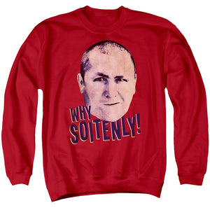 Three Stooges Sweatshirt Curly Why Soitenly Red Pullover - Yoga Clothing for You