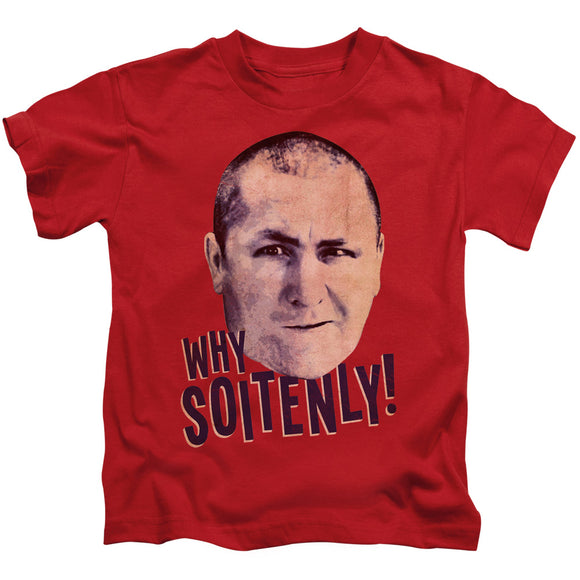 Three Stooges Boys T-Shirt Curly Why Soitenly Red Tee - Yoga Clothing for You