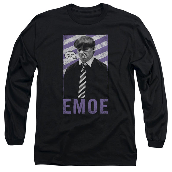 Three Stooges Long Sleeve T-Shirt EMOE Black Tee - Yoga Clothing for You