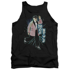 Three Stooges Tanktop Moe Style Black Tank - Yoga Clothing for You