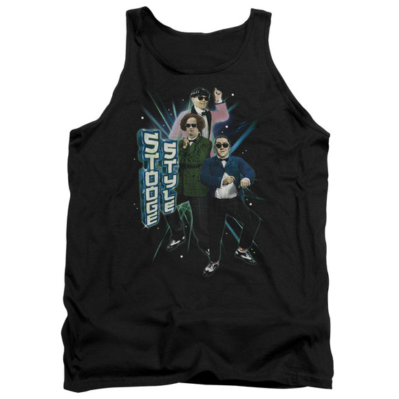 Three Stooges Tanktop Stooge Style Black Tank - Yoga Clothing for You
