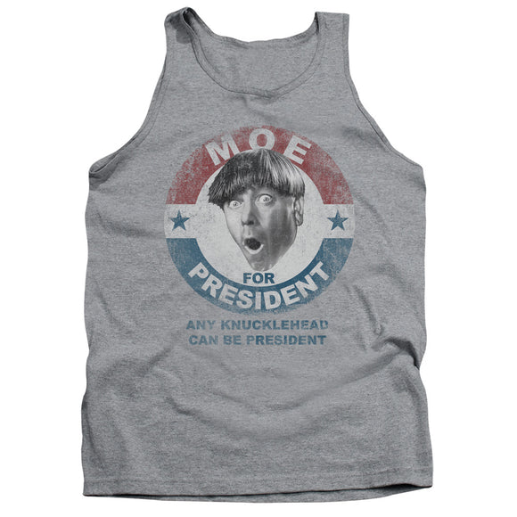 Three Stooges Tanktop Moe Knucklehead President Heather Tank - Yoga Clothing for You