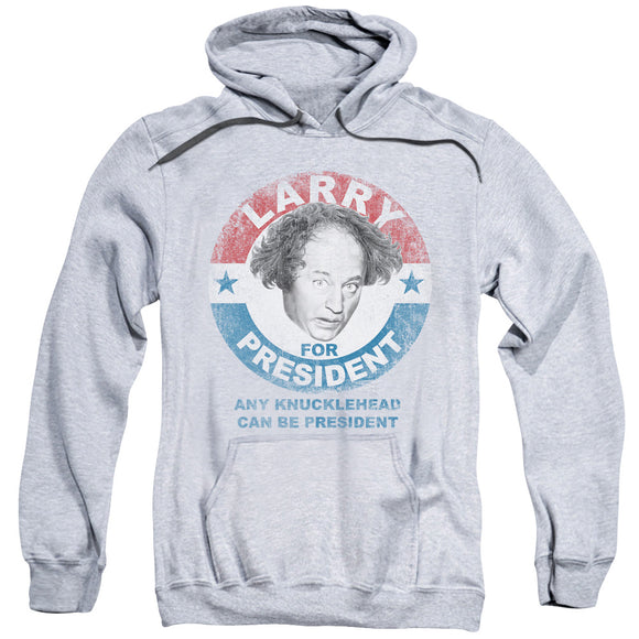 Three Stooges Hoodie Larry Knucklehead President Heather Hoody - Yoga Clothing for You