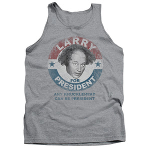 Three Stooges Tanktop Larry Knucklehead President Heather Tank - Yoga Clothing for You