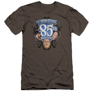 Three Stooges Canvas T-Shirt 85th Anniversary Charcoal Tee - Yoga Clothing for You